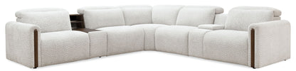 MS - Anaheim Seven-Piece Power Sectional - White