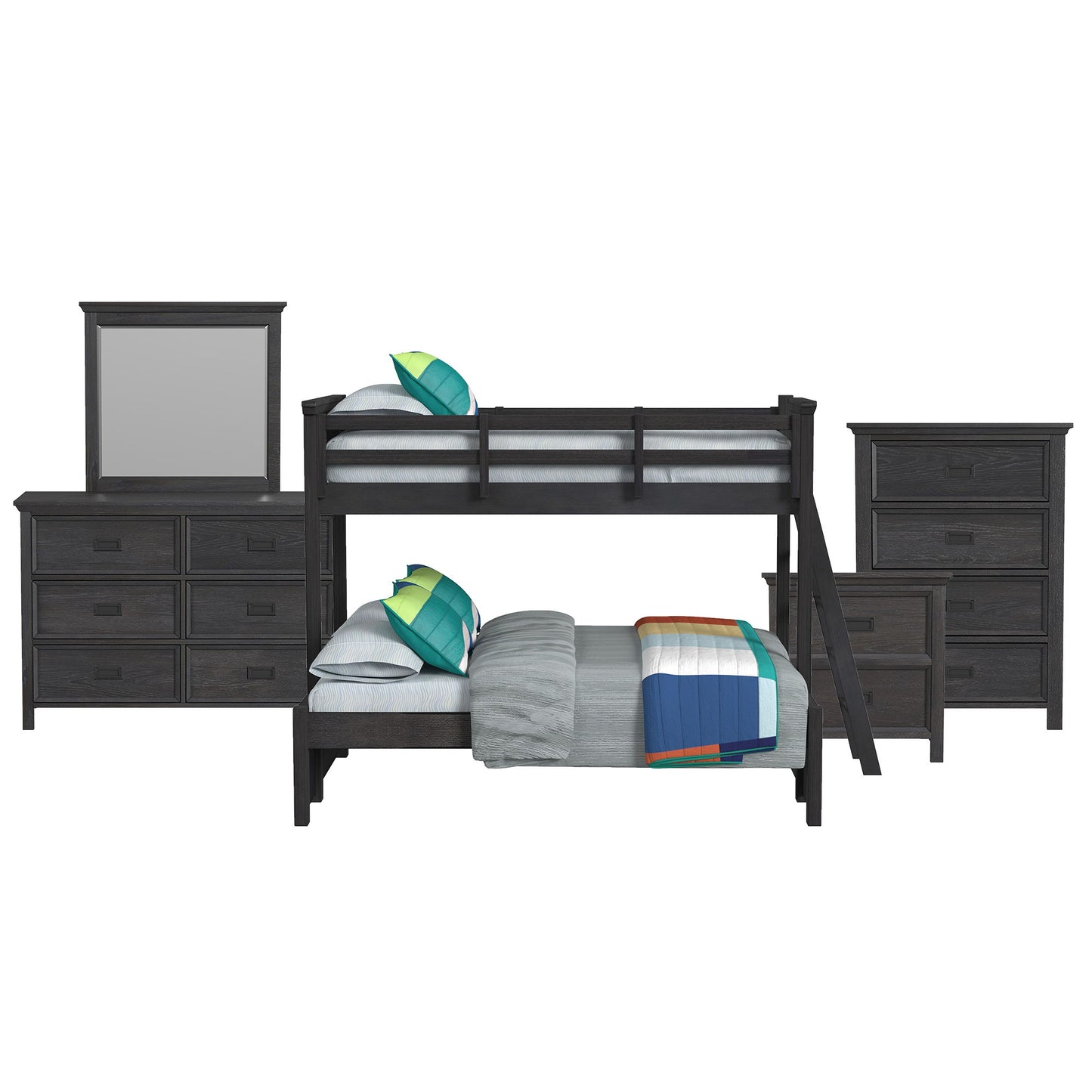 Hampton Kids - Bunk With Ladder Bedroom Set
