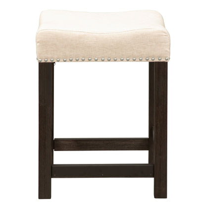 Heatherbrook - Upholstered Console Stool - Charcoal & Ash