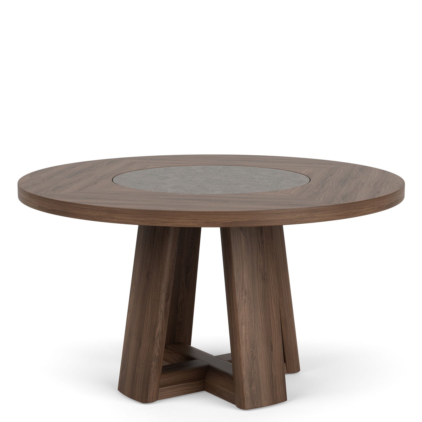 Delia - Round Dining Table - Nouveau Walnut