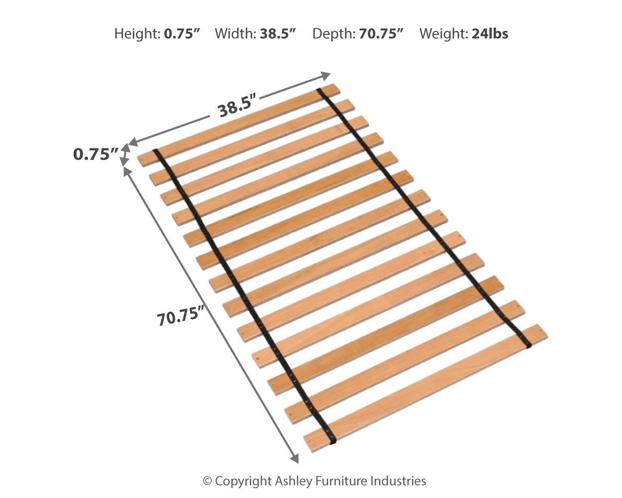 Platform - Twin Roll Slats - Brown