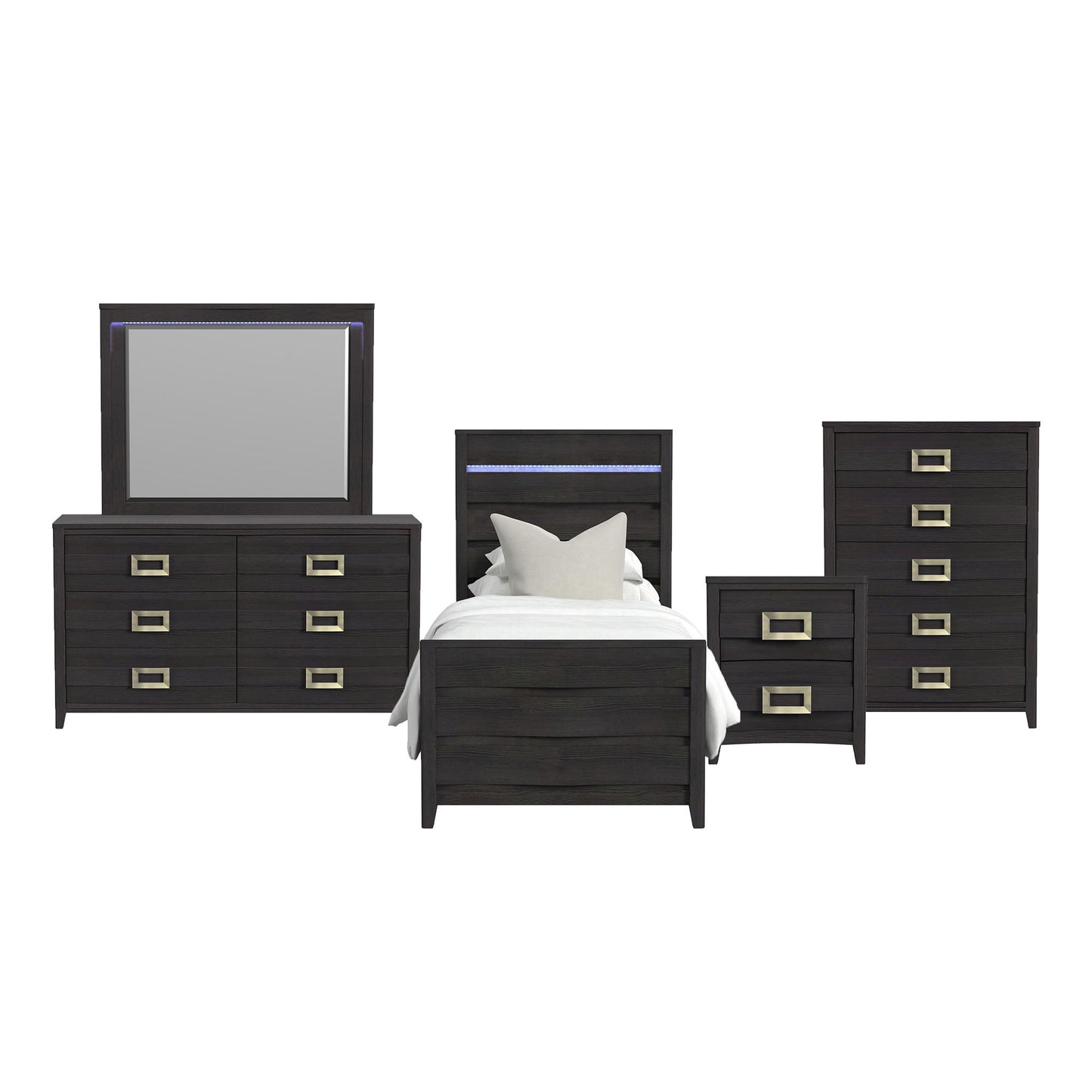 Tobias - Bedroom Set With LED