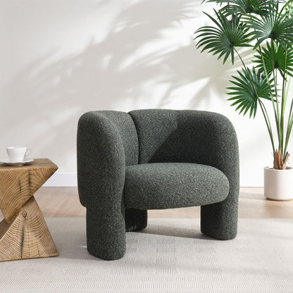 Pemba - Accent Chair - Green Tweed
