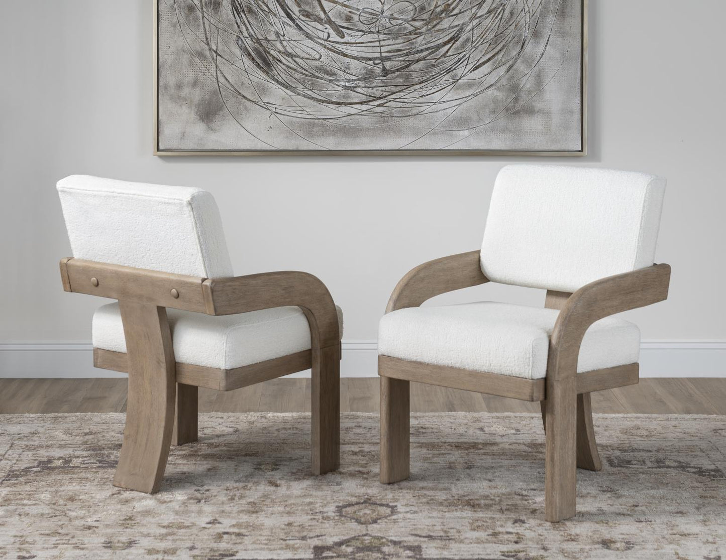 Flow - Upholstered Host Chair (Set of 2) - Sandstone