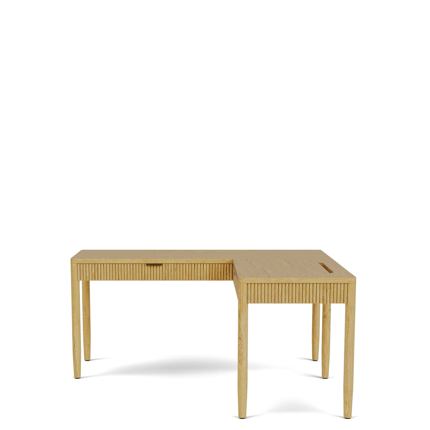 Deerfield - L Desk - Natural Oak