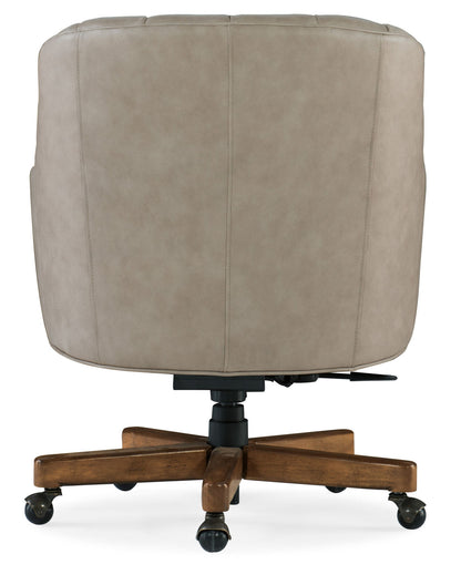 EC - Haider Executive Swivel Tilt Chair - Beige / Dark Brown