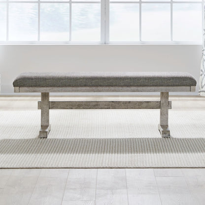 Hallendale - Upholstered Dining Bench - Gravel Wash