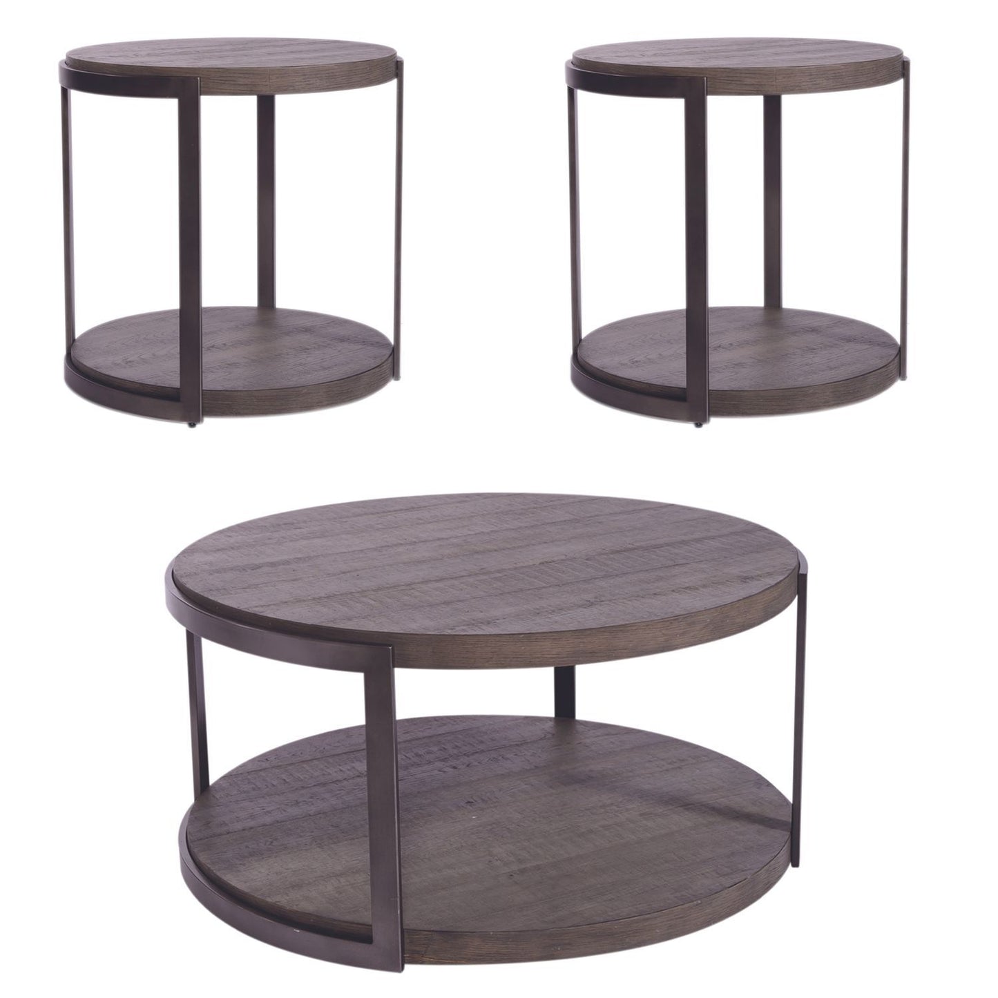 Modern View - 3 Piece Table Set - Gauntlet Gray