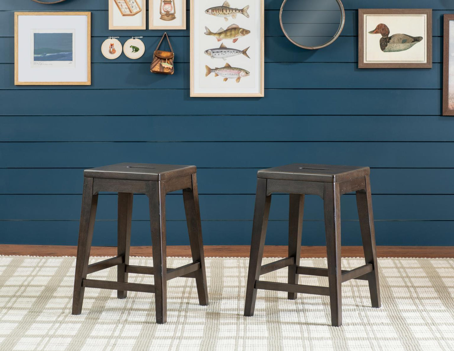 Lake House - Counter Height Backless Stool (Set of 2)