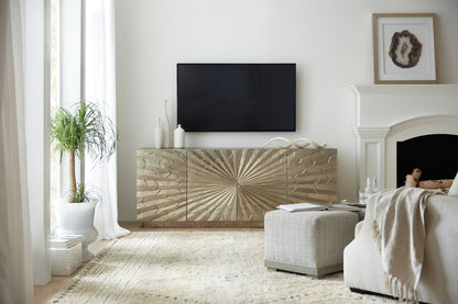 Home Accent - 78" Big Bang Entertainment Console - Pearl Silver