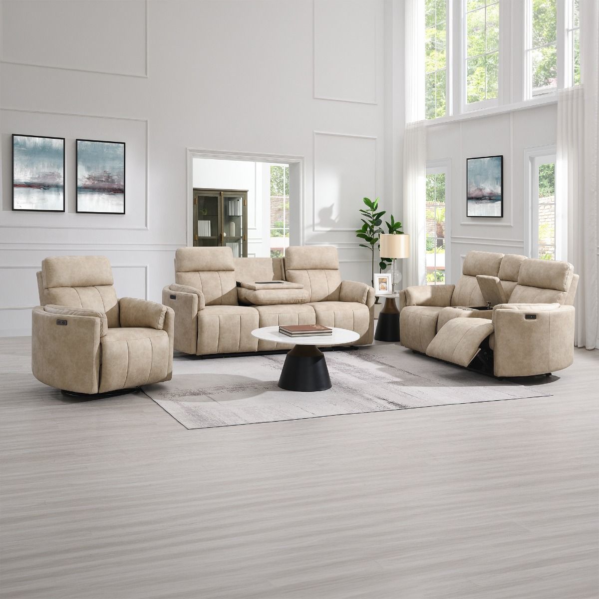 Elison - Motion Glider Recliner With Swivel