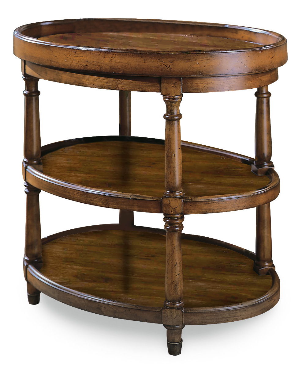 Home Accent - Oval Accent Table - Light Brown