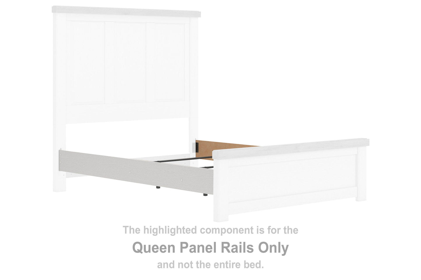 Savonport - Queen Panel Rails - White