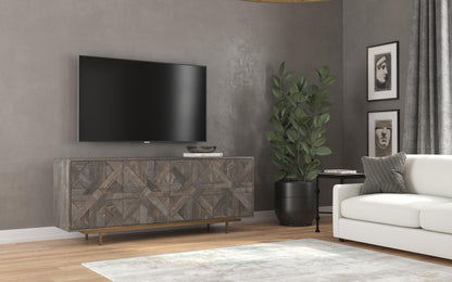 Commerce And Market - Layers Credenza - Dark Gray