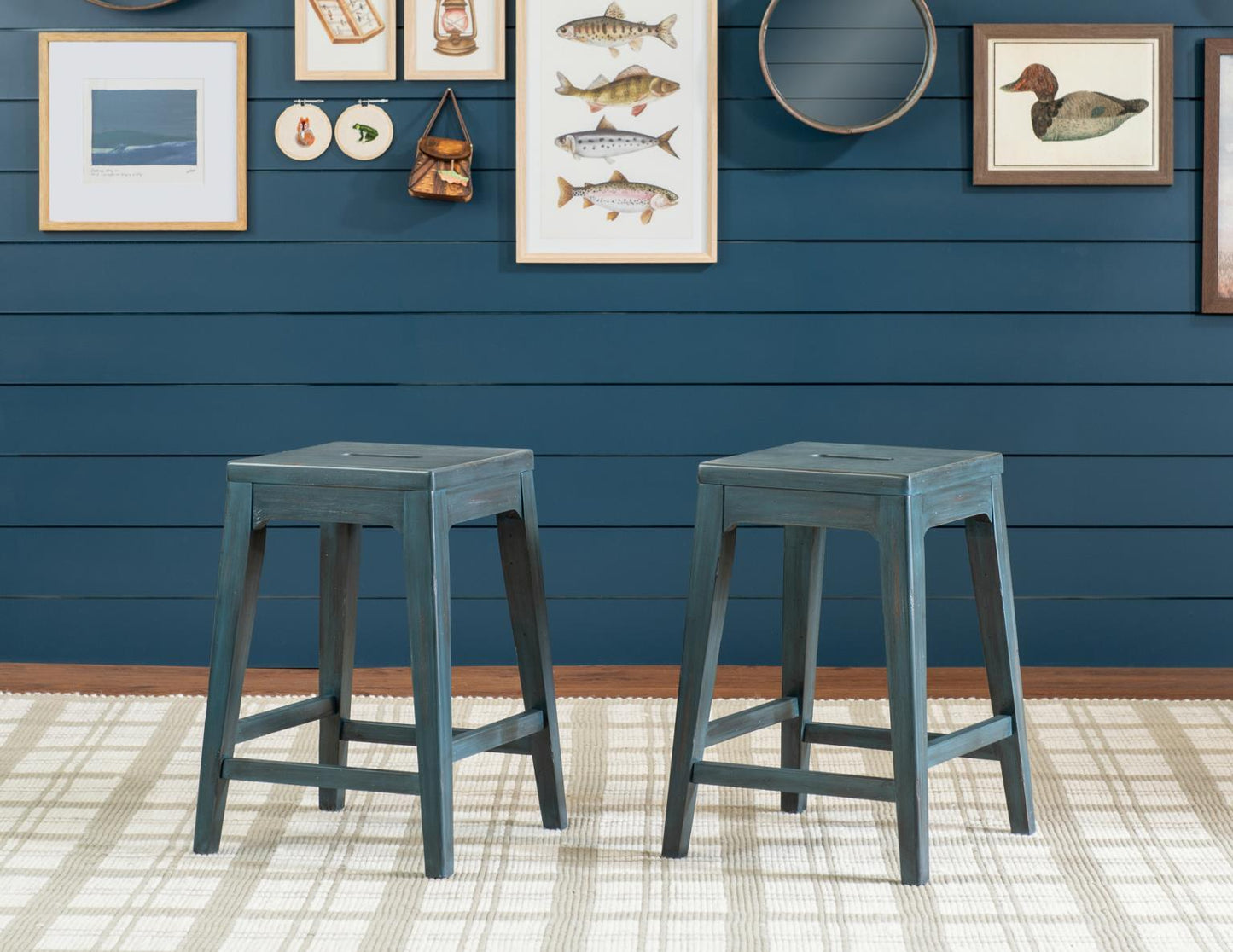 Lake House - Counter Height Backless Stool (Set of 2)