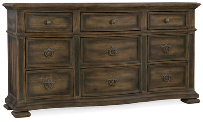 Hill Country - Williamson 9-Drawer Dresser - Dark Brown