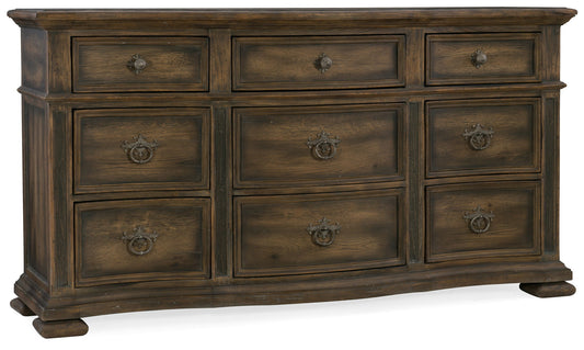 Hill Country - Williamson 9-Drawer Dresser - Dark Brown