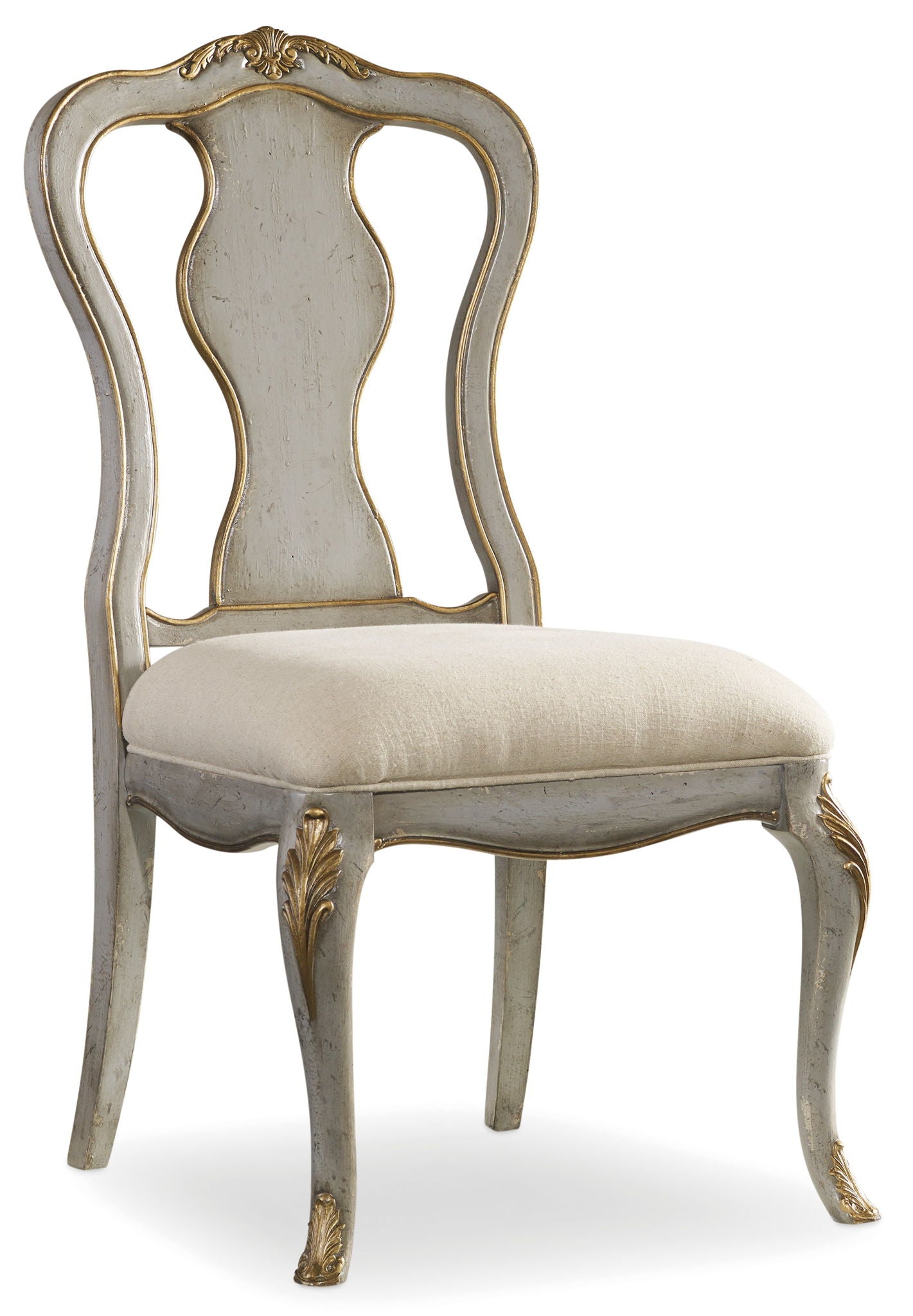 Home Accent - 30 - Desk Chair - Pearl Silver