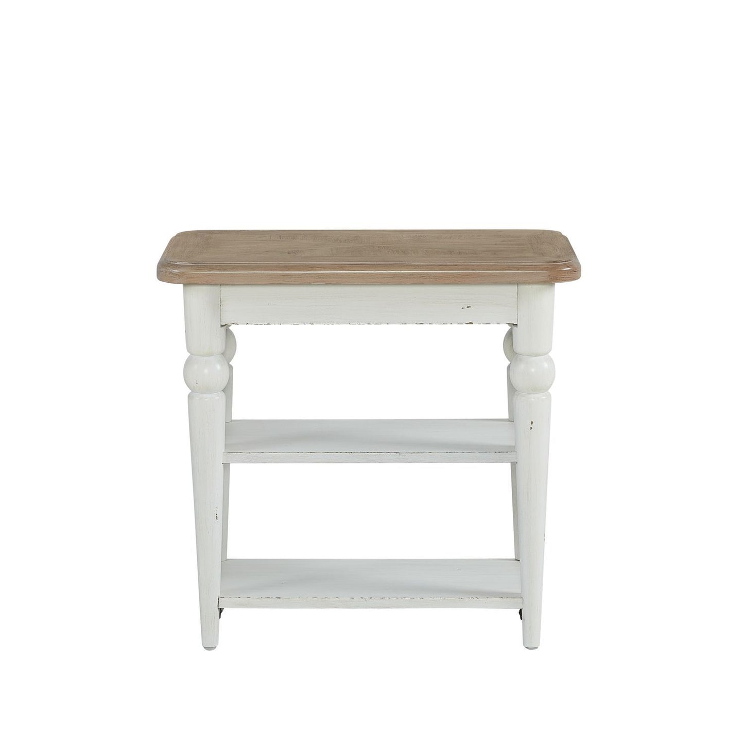 Turnberry Park - Chairside Table - Washed White