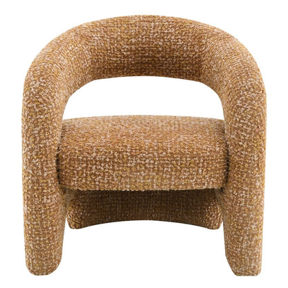 Pelia - Accent Chair - Orange Tweed