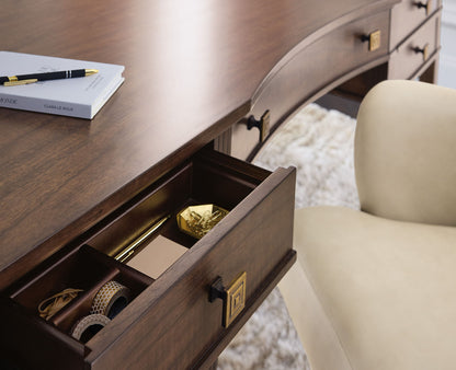 Home Office - Diplomat Writing Desk - Dark Brown