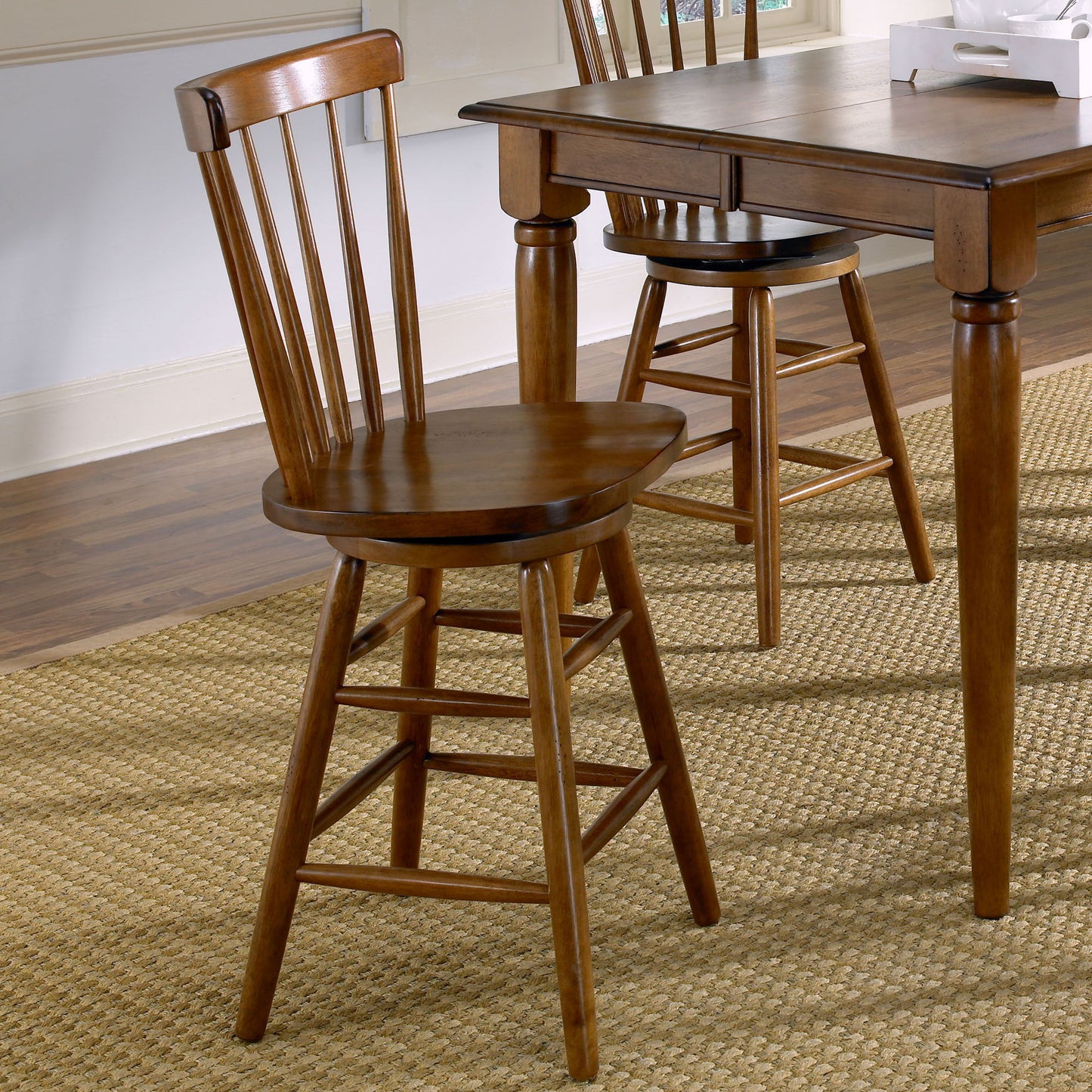 Creations - Swivel Counter Chair - Tobacco