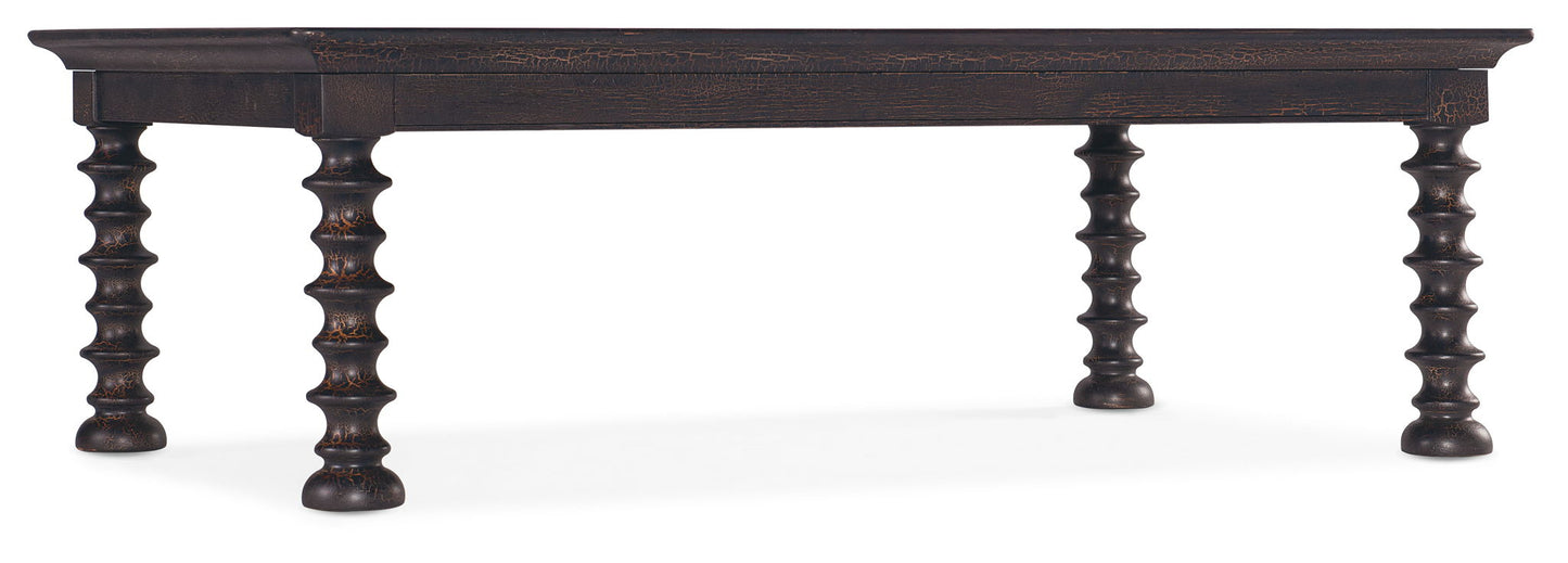 Big Sky - Turned Leg Cocktail Table - Black