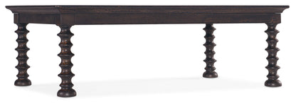 Big Sky - Turned Leg Cocktail Table - Black