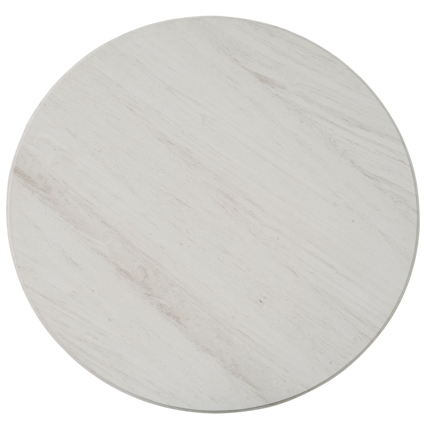 Escape - Round Dining Table - Glazed Natural Oak / Black Metal Trim