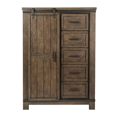 Thornwood Hills - Sliding Door Chest - Rock Beaten Brown