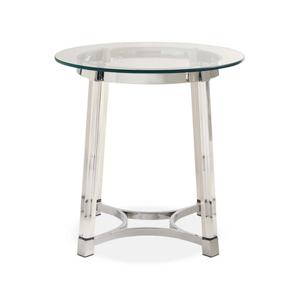 Lucinda - 24.5" End Table - Chrome