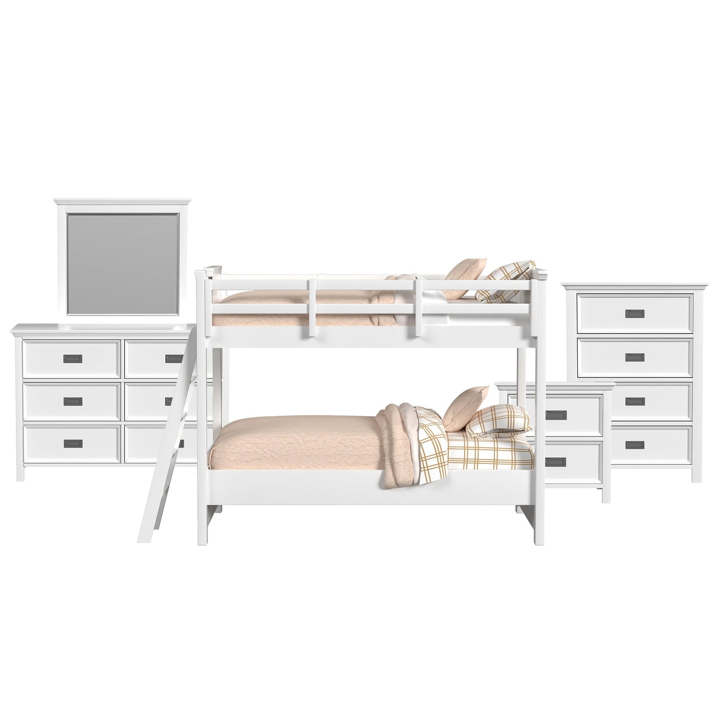 Hampton Kids - Bunk With Ladder Bedroom Set