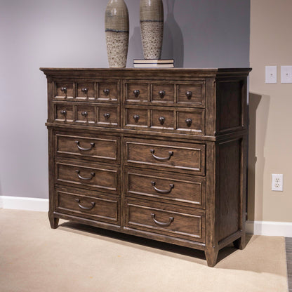 Paradise Valley - 10 Drawer Chesser - Saddle Brown