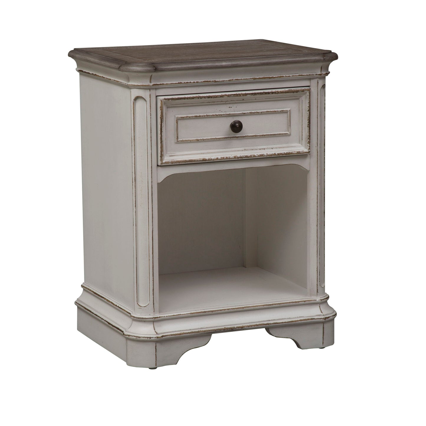 Magnolia Manor - 1 Drawer Nightstand - Antique White