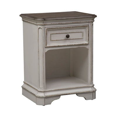 Magnolia Manor - 1 Drawer Nightstand - Antique White