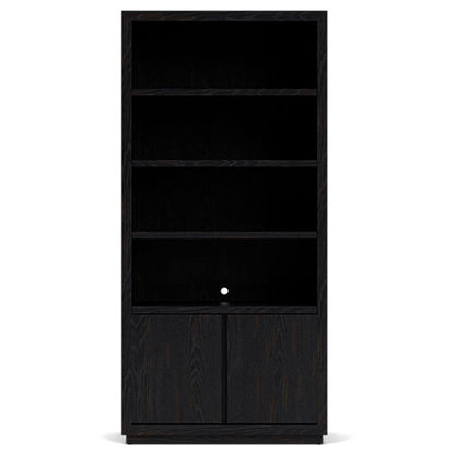 Westwood Dark - Bookcase - Whiskey / Ebony Whiskey Oak