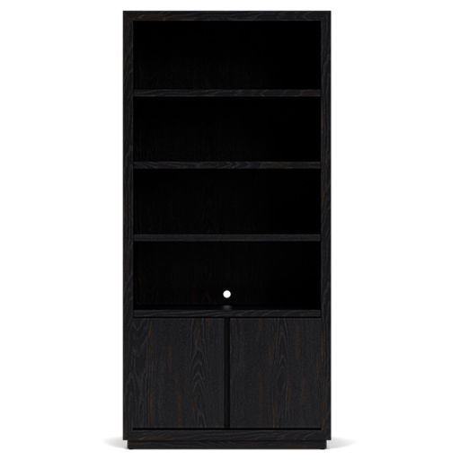 Westwood Dark - Bookcase - Whiskey / Ebony Whiskey Oak