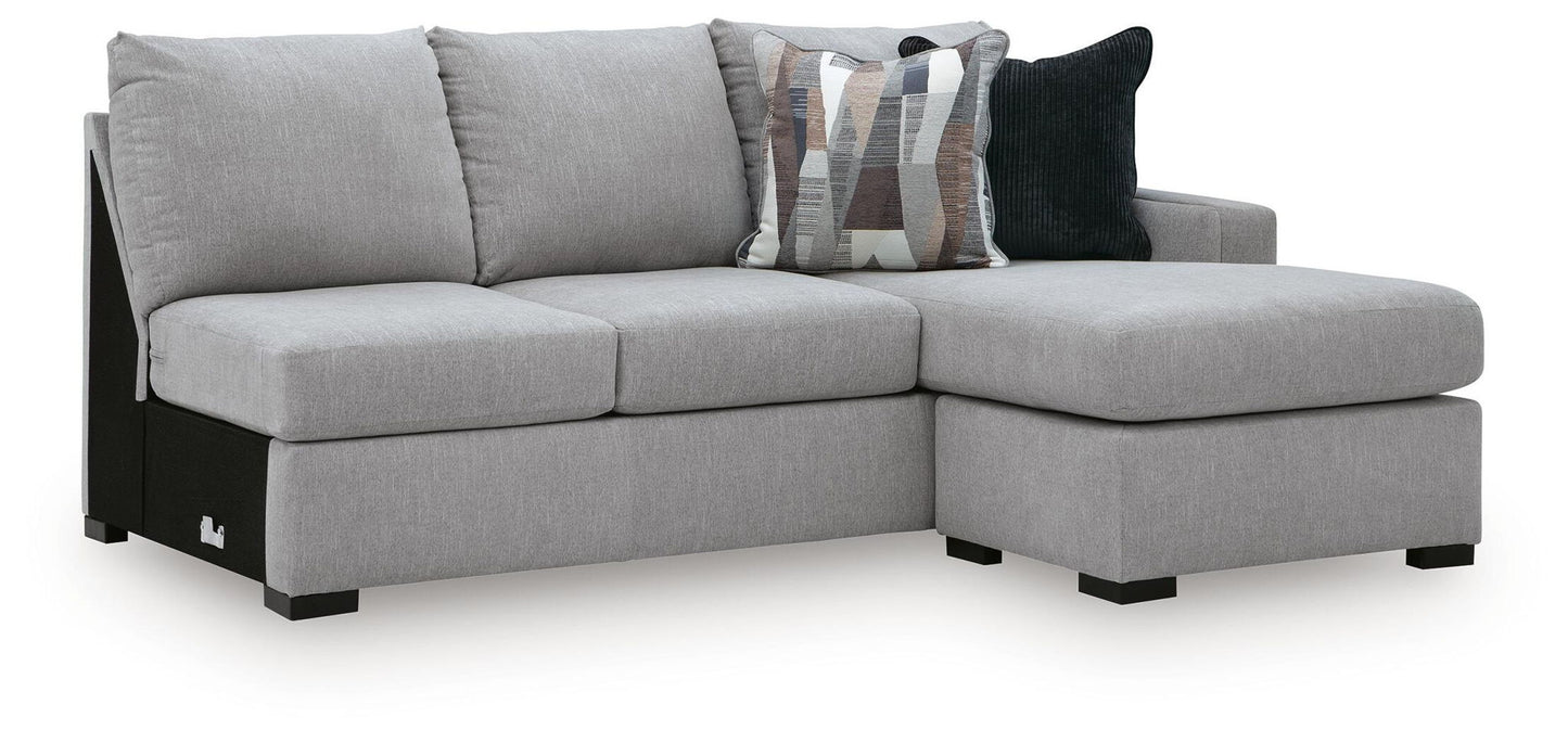 Lakepoint - RAF Sofa Chaise - Nickel