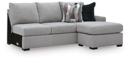 Lakepoint - RAF Sofa Chaise - Nickel