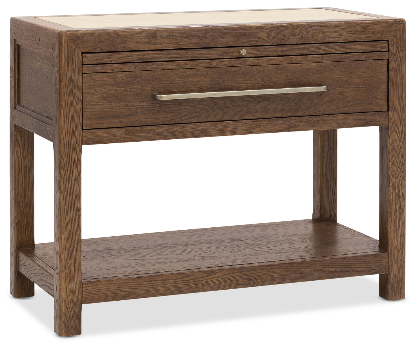 Driftwood - One-Drawer Nightstand With Stone