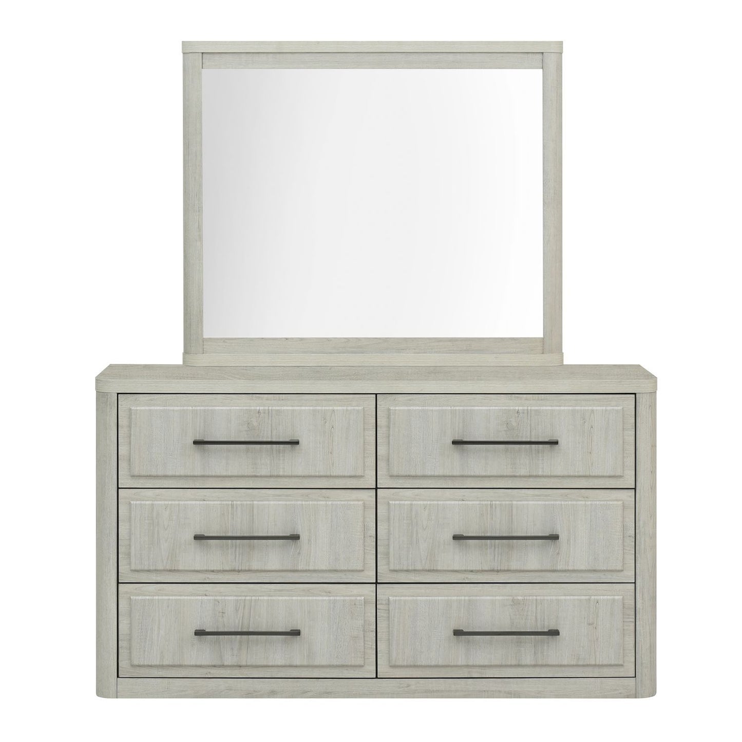 Modern Play - Dresser & Mirror - Natural White