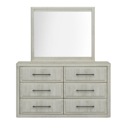 Modern Play - Dresser & Mirror - Natural White