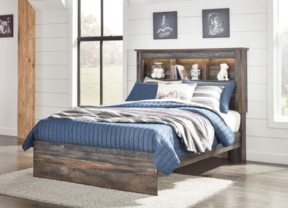 Drystan - Panel Bookcase Bed