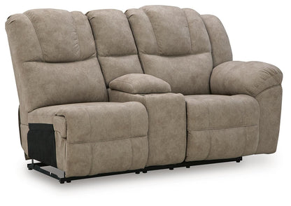 Pearce-Pike - RAF Reclining Loveseat With Console - Birch
