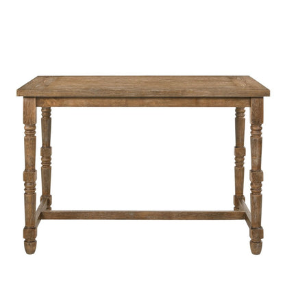 Farsiris - Counter Height Table - Weathered Oak