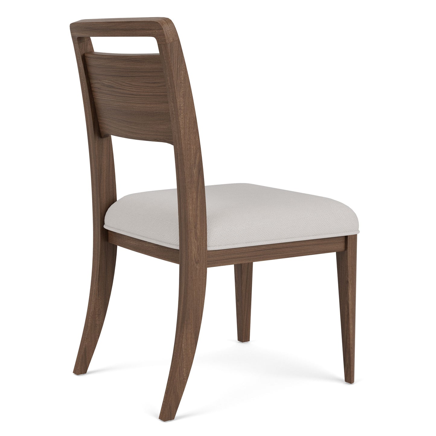 Delia - Wood Back Side Chair (Set of 2) - Nouveau Walnut / Beige