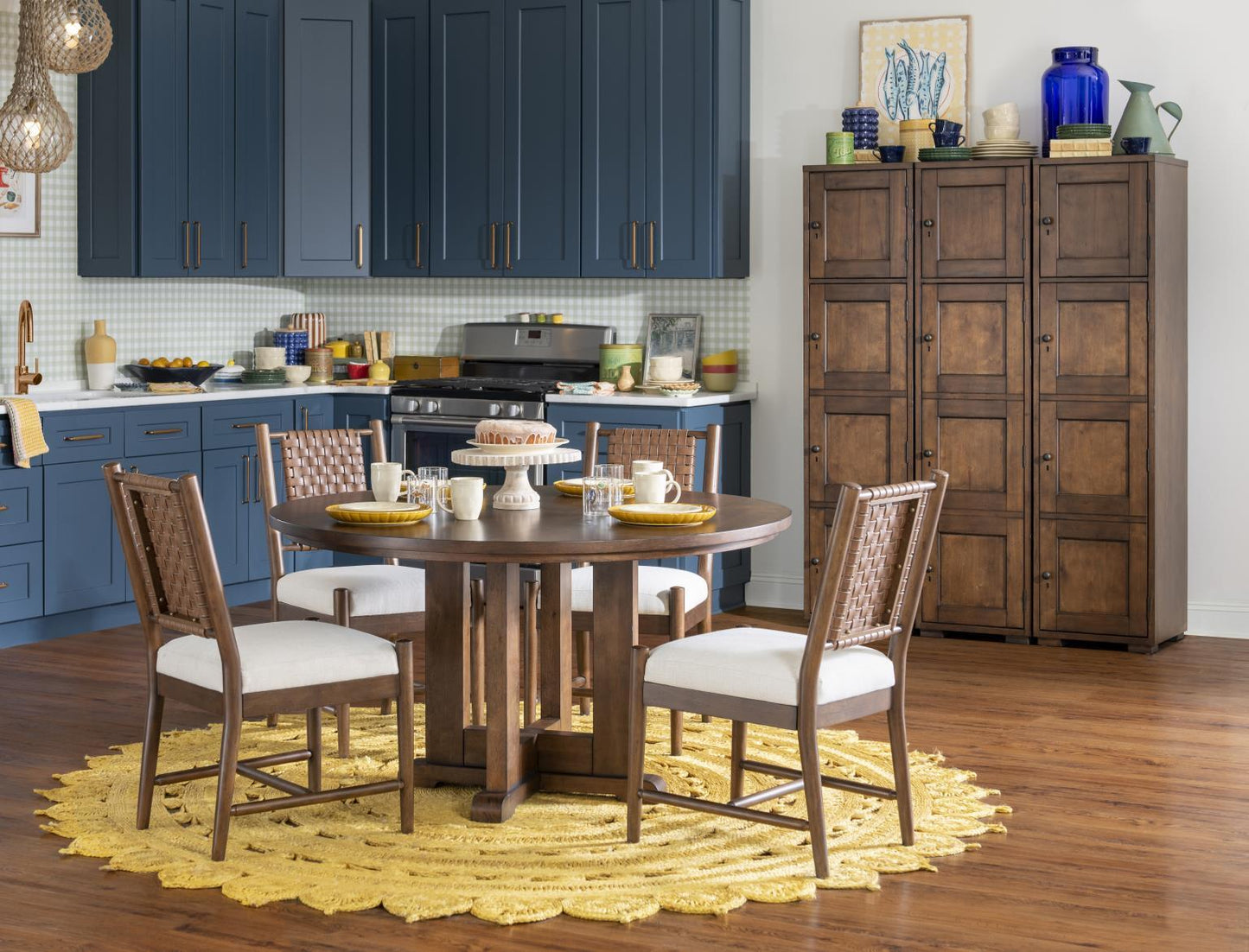 Lake House - Woven Back Side Chair (Set of 2) - Pinecone