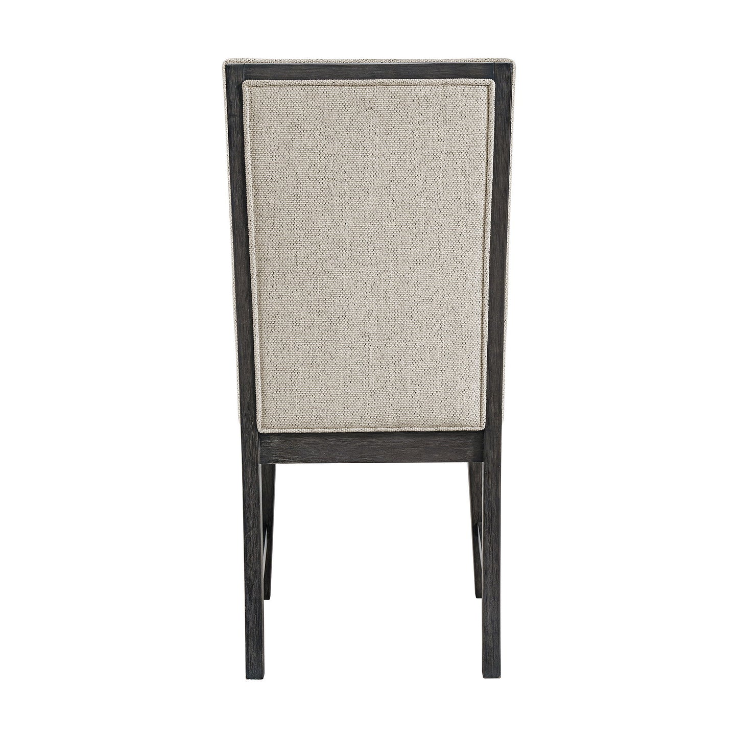 Axel - Fabric Dining Chair (Set of 2) - Light Gray / Espresso