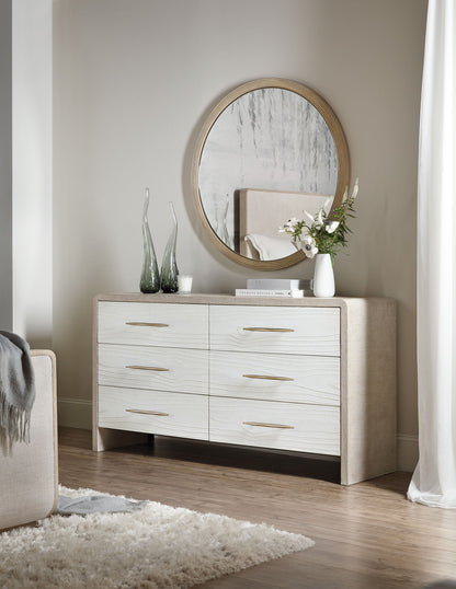 Cascade - 6-Drawer Dresser - White