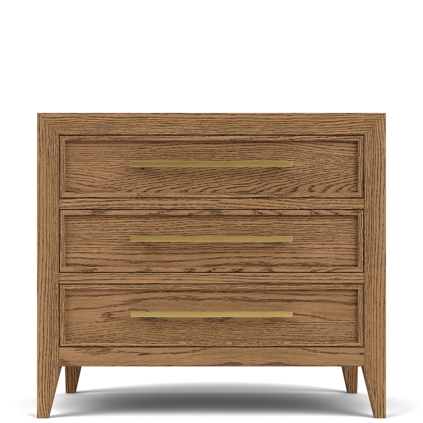 Halbrooke - 3 Drawer Nightstand - Light Brown